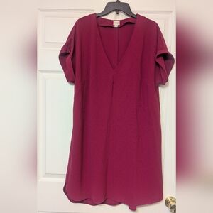 Elegant Women's V-Neck Shift Dress